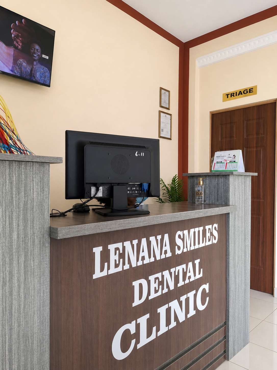 Lenana Smiles Dental Clinic reception, Narok Town
